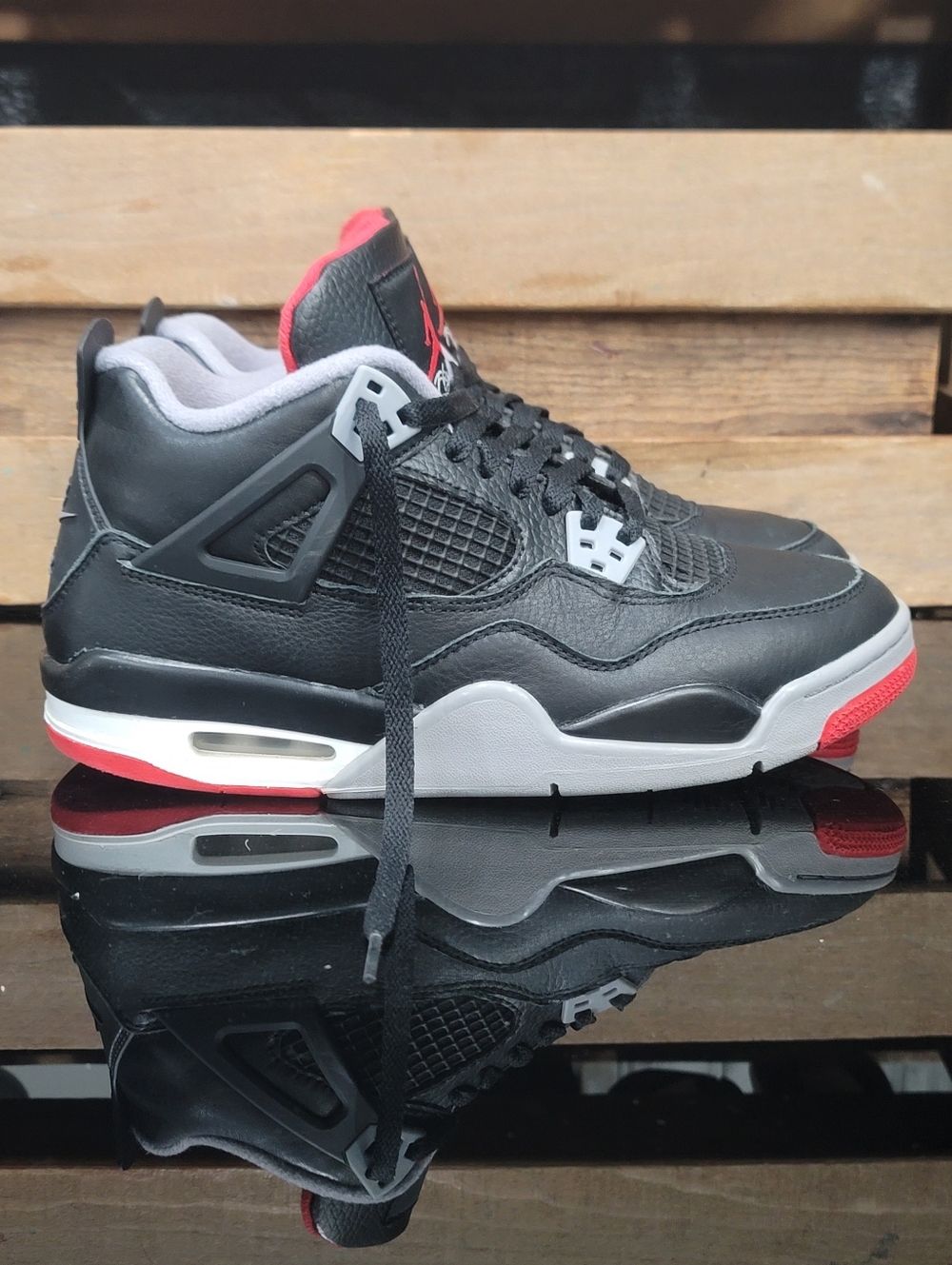 Nike Air Jordan 4 Retro "Bred Reimagined Mens 7 Ships Today - Picture 4 of 15